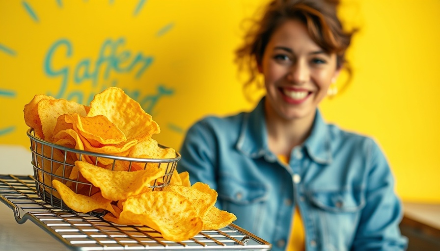 Ina Garten's Parmesan Crisps Recipe with a smiling woman in denim shirt.
