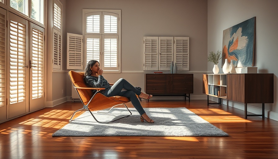 Home staging with modern design in a bright living room.