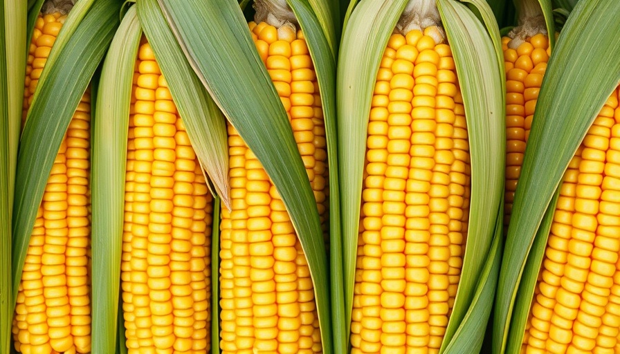 Vibrant corn display showcasing how to choose the best corn.