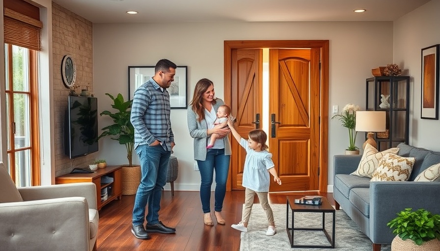 Home Inventory Trends: Family greeted by real estate agent
