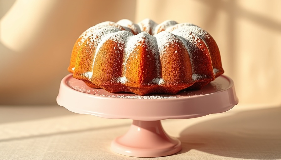 Retro Whipping Cream Cake Recipe: Classic bundt cake with sugar dusting.