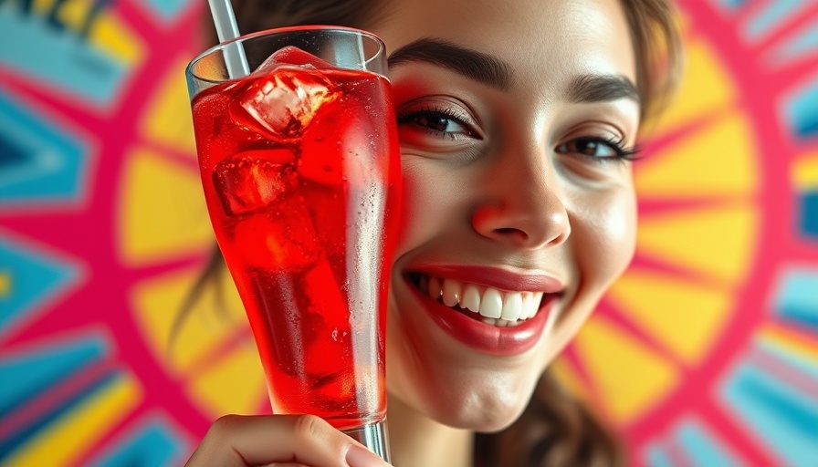Ina Garten herbal iced tea with smiling woman