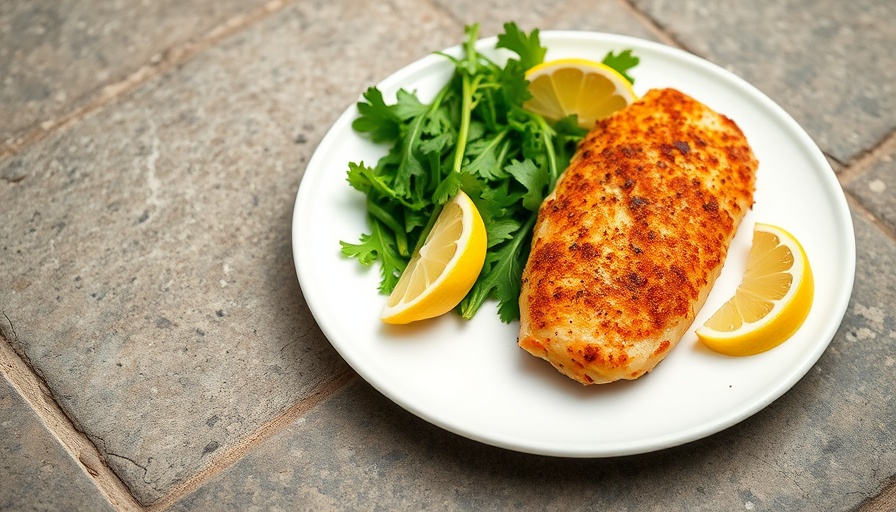 Crisp Chicken Milanese recipe with arugula salad and lemon.