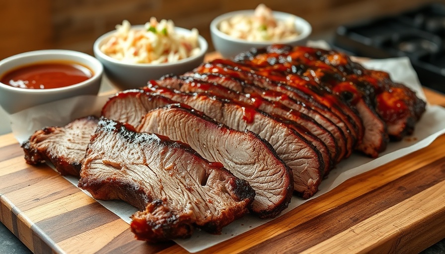 Mouthwatering sliced brisket from easy slow cooker brisket recipe.