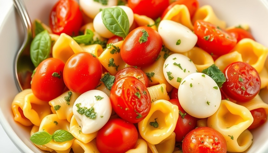 Easy recipes: tortellini salad with tomatoes and mozzarella