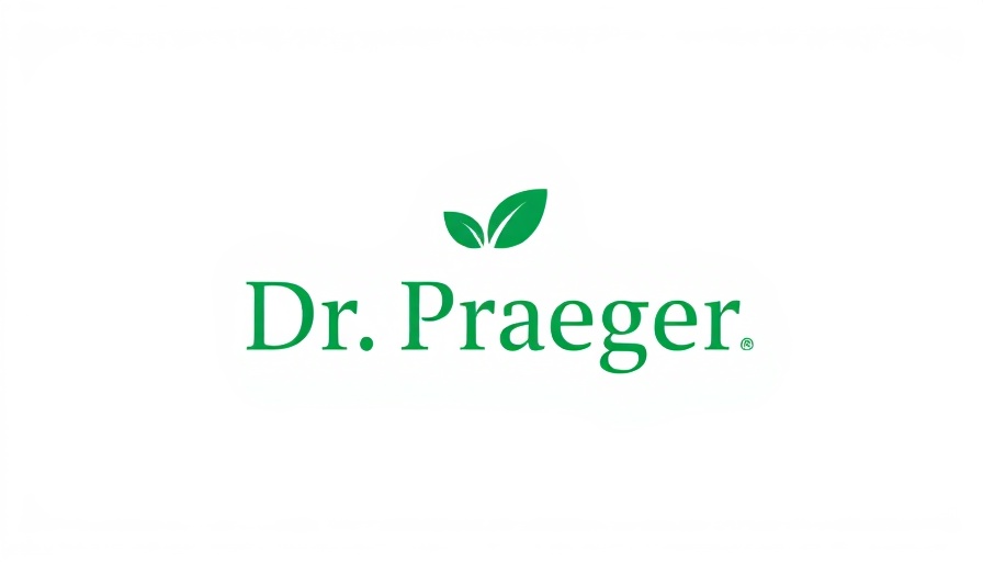 Dr. Praeger's logo with leafy design on white.