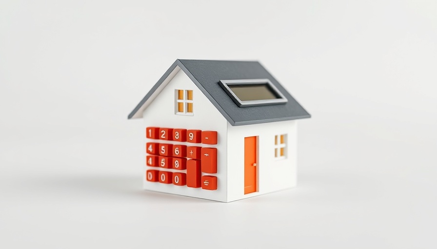 House-shaped calculator symbolizing Getting a Mortgage Today.