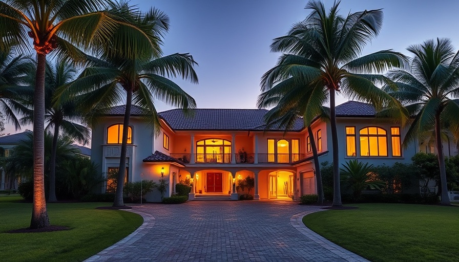 Spacious coastal vacation home at dusk, ideal for buying a vacation home.