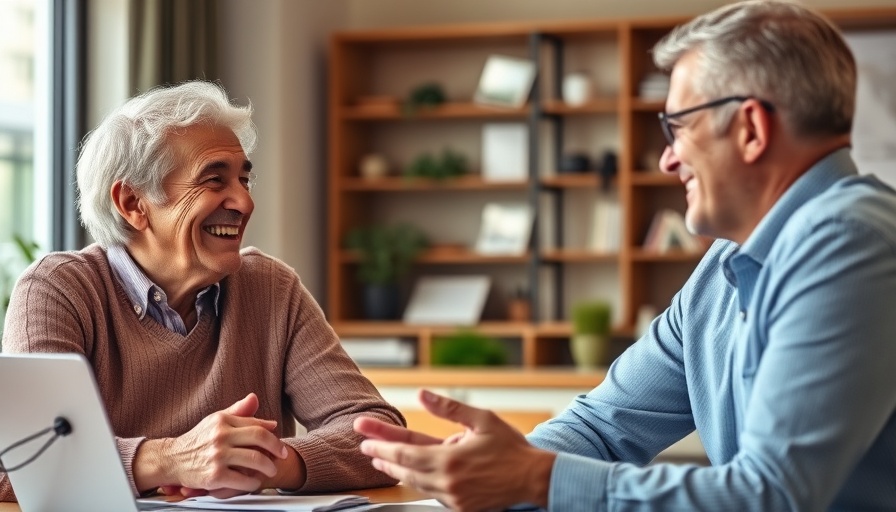 Older couple meeting with a professional, discussing buying and selling.