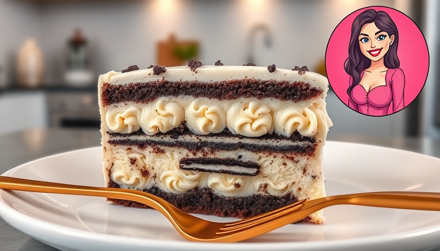 Easy recipes: Oreo icebox cake with a smiling woman in pink.