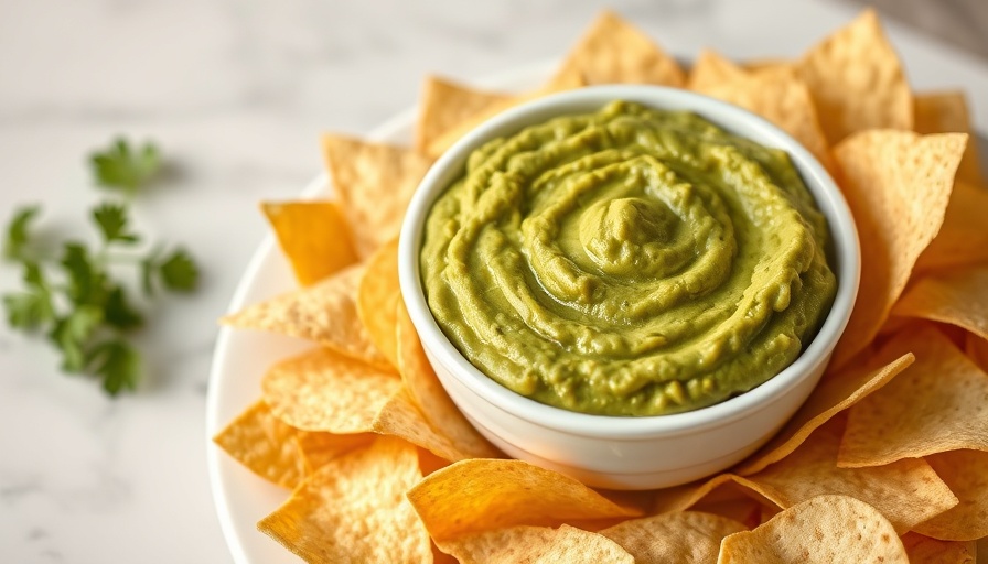 Smoothest creamiest guacamole recipe with tortilla chips.