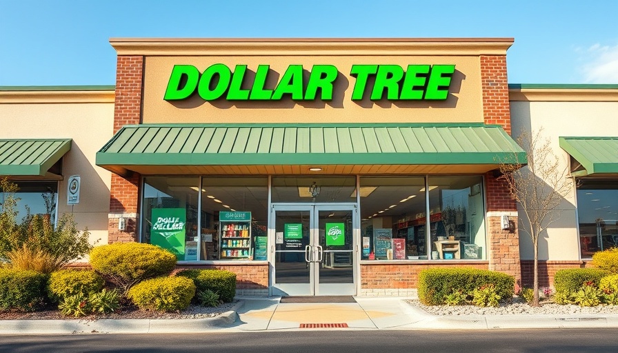 Exterior view of a Dollar Tree store with green signage.