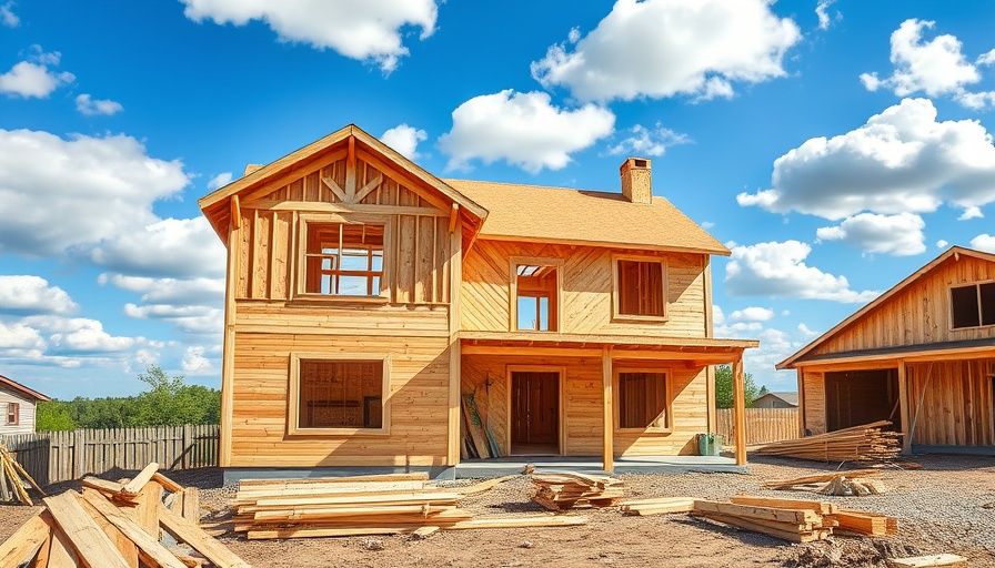 Partially built home highlighting myths about newly built homes.