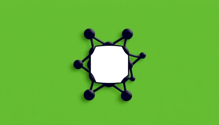 Abstract icon depicting AI interaction safety on a green background