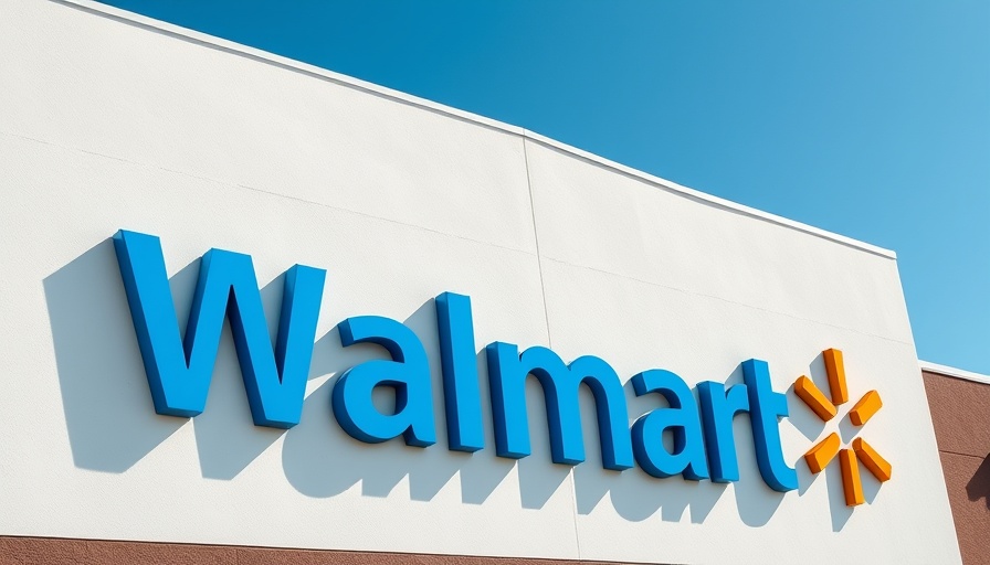 Walmart signage on a white building facade, Rao's Creamy Marinara Walmart