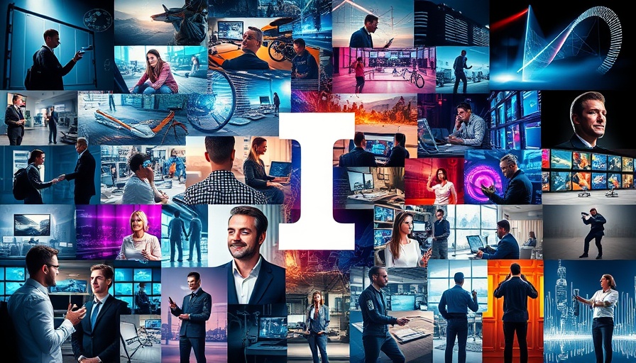 Collage of tech scenes with central I symbol, representing OpenAI subscription tier India.