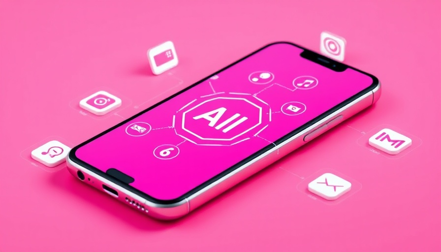 Smartphone AI interface with app icons in pink theme, representing perplexity AI.
