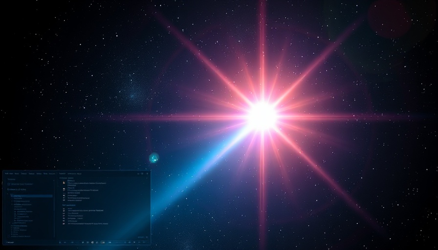 Perplexity AI digital space scene with bright star and stars.