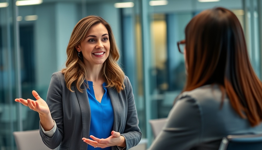 Woman presenting on AI agents at a conference.