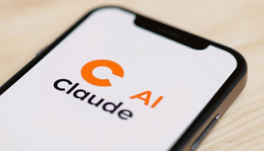 Claude AI logo displayed on a smartphone screen, by Anthropic.
