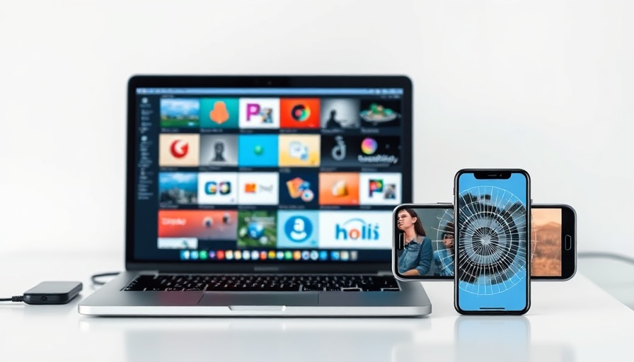 Anthropic AI funding modern workspace with laptop and phone.