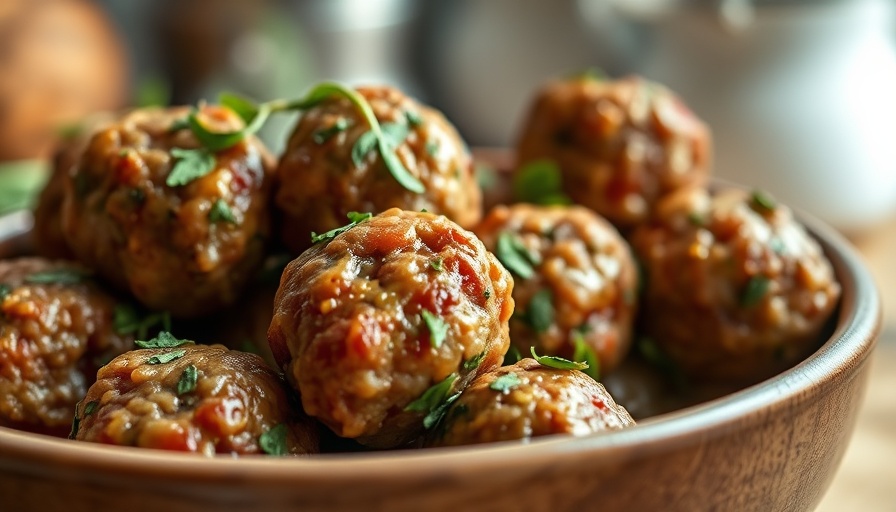 Grandma-approved meatballs perfectly cooked with herbs.