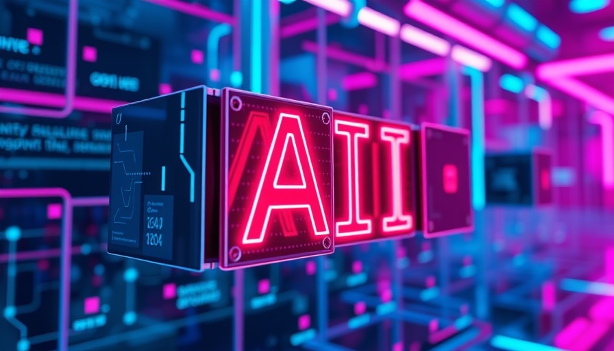 Futuristic cubes with AI text represent India's AI dominance.