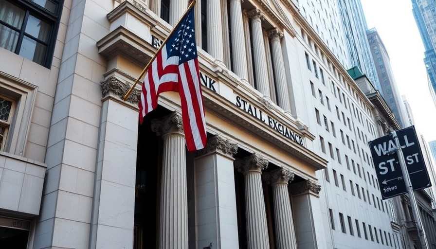 New York Stock Exchange entrance with Wall St sign for Nvidia earnings report.