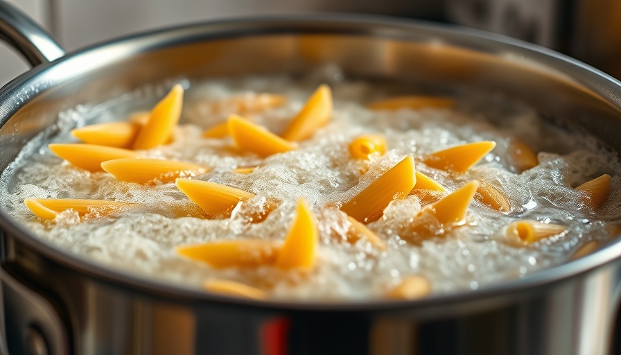 Penne pasta boiling in pot, how much salt to add to pasta water.