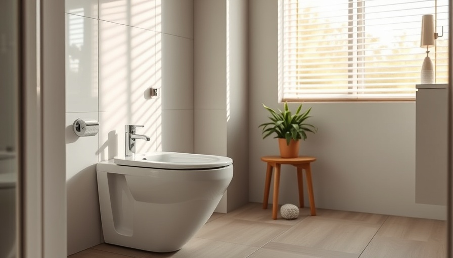 Modern bathroom with bidet toilet highlighting benefits of bidets.