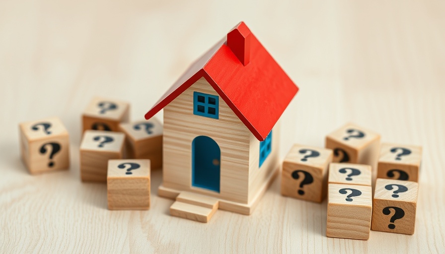 Wooden house and question mark blocks, illustrating new home inventory 2025 trends.
