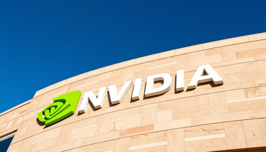 Nvidia logo on building highlighting Q2 sales.