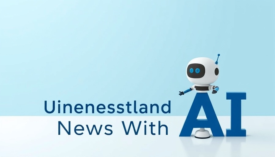 AI tool launch graphic with robot and text 'Understand News With AI'.