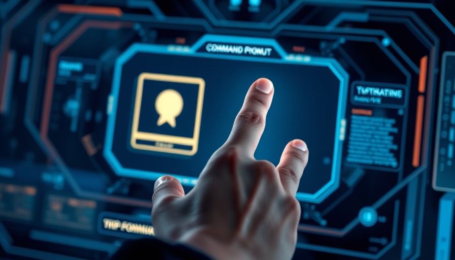 Futuristic interface displaying Microsoft AI interaction