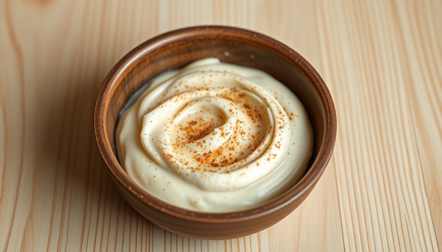 Bowl with a 3-ingredient dessert recipe featuring bananas.