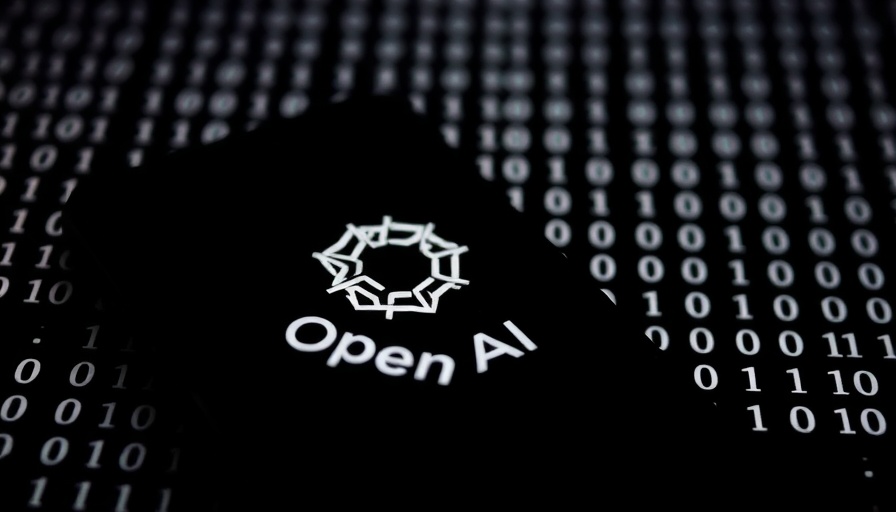 OpenAI logo on smartphone with binary code background highlighting safety concerns.