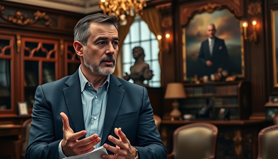 Man discussing in a formal setting about Google Antitrust Ruling.