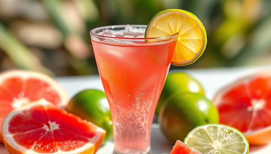 3-Ingredient Mexican cocktail with grapefruit and lime.