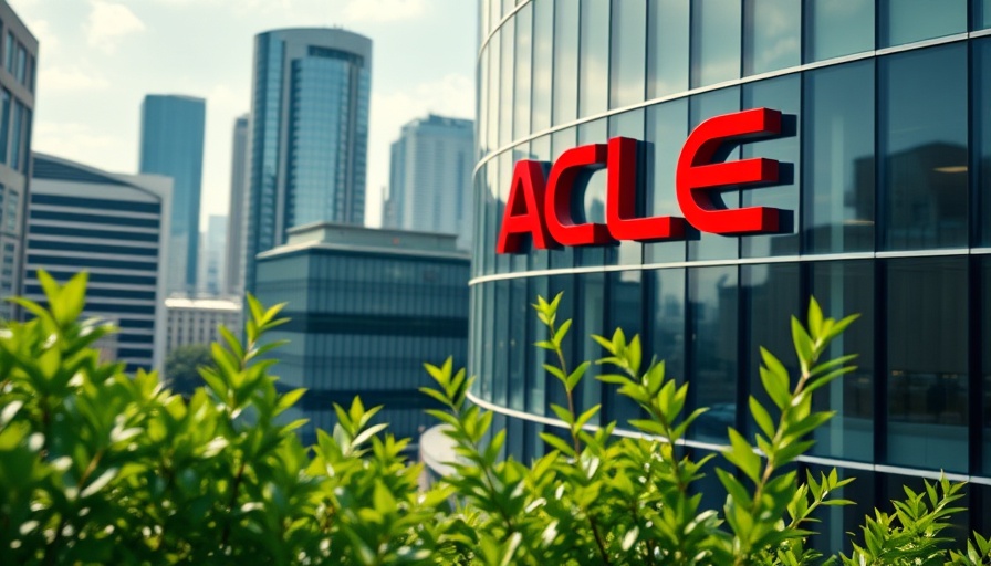 Oracle building facade showcasing logo, relating to OpenAI Oracle data center capacity.
