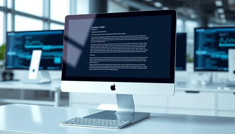 Office environment with monitor displaying document related to Claude AI.