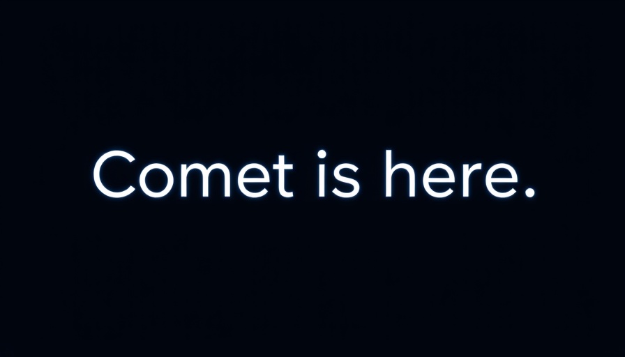 Minimalist comet text design in night sky for Perplexity AI