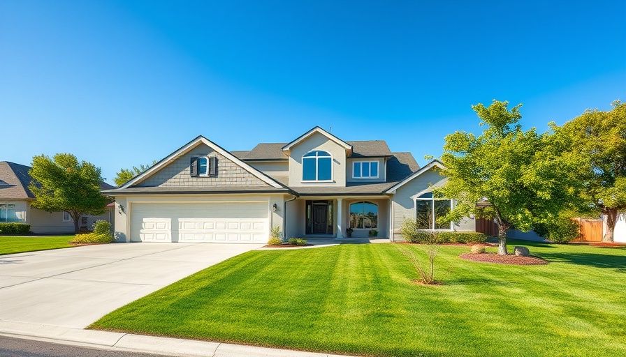 Modern suburban house ideal for mortgage commitment letter context.