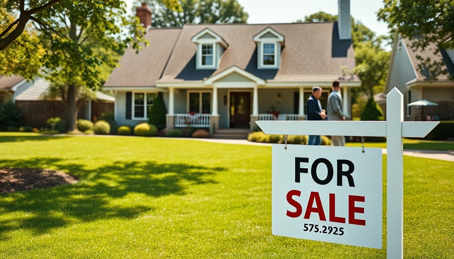 Suburban home for sale with prospective buyers, sell your house fast.