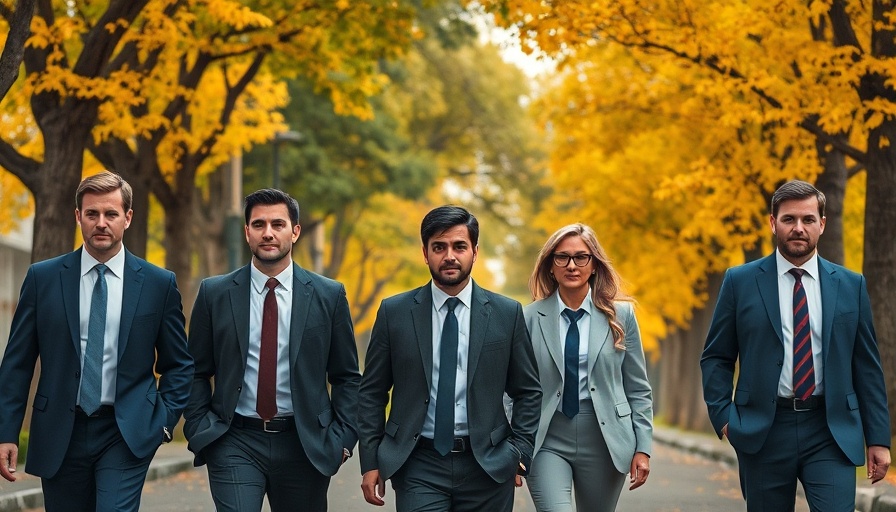 HRLS Partners moving to TTR Sotheby's, professionals walking in autumn street.