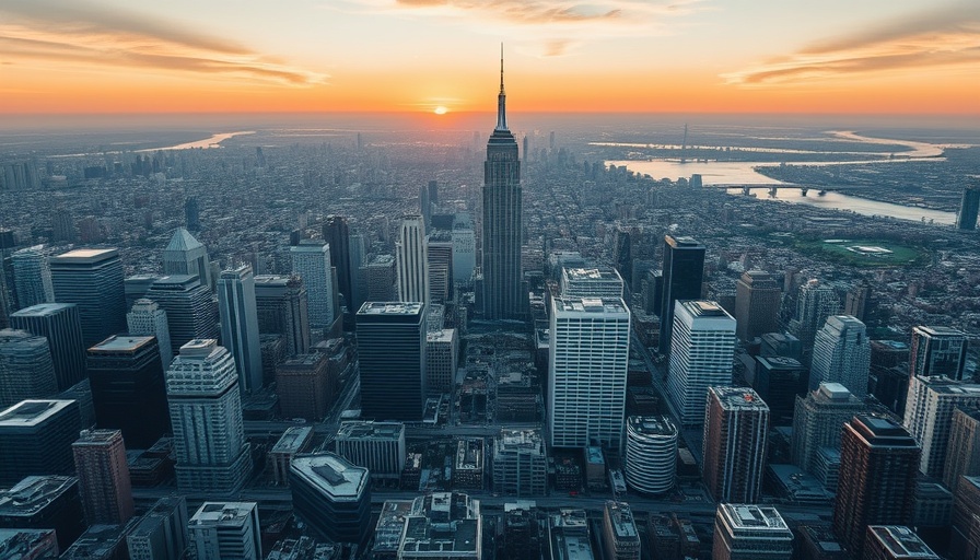 Scenic aerial view of Ohio city skyline at sunset, pros and cons of Ohio living.