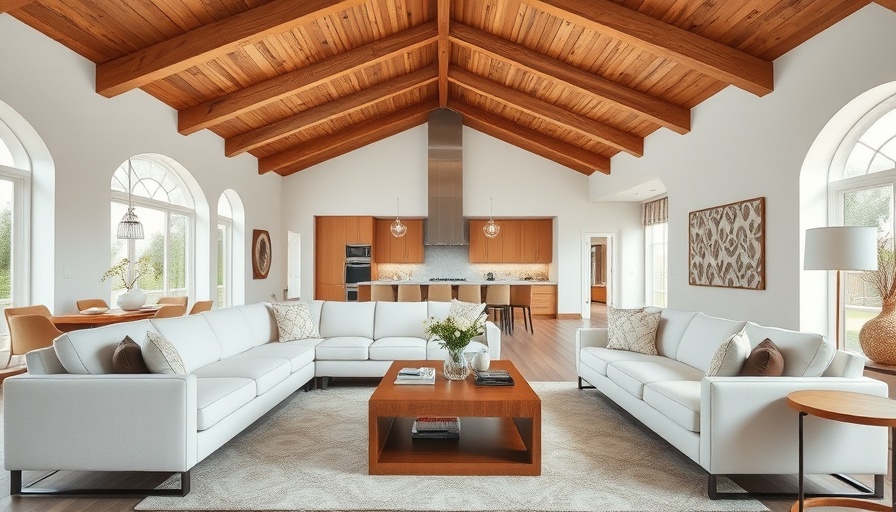 Modern living room setup influencing cost to stage a house.