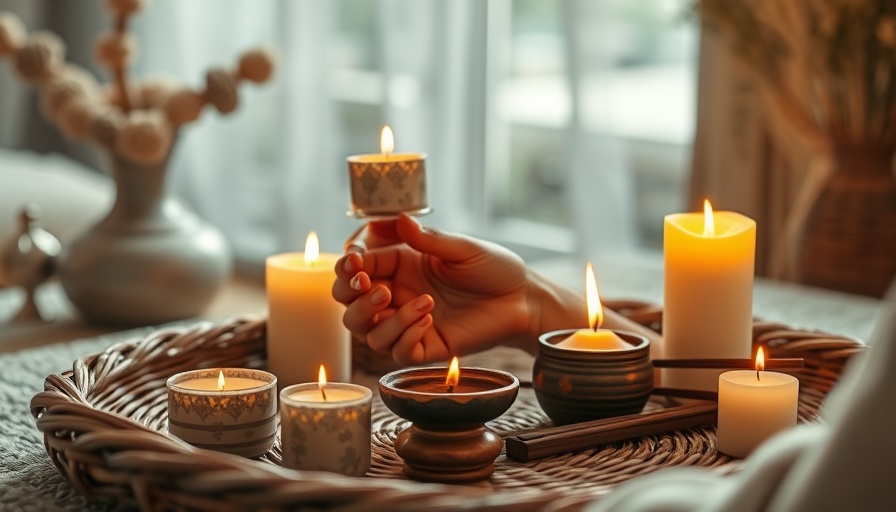 Manifest your dream house ritual with candles and incense.