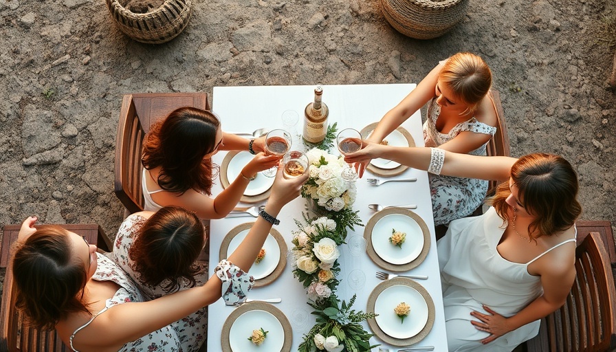 Elegant bridal shower toast with rustic decor ideas.