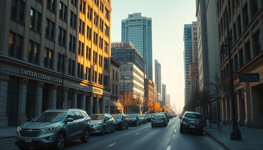 Peaceful Wichita city street in afternoon light, showcasing urban architecture.