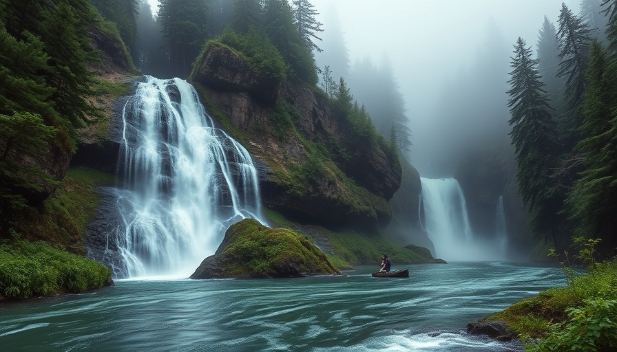Majestic waterfall in Washington State forest, best places to live in Washington State.